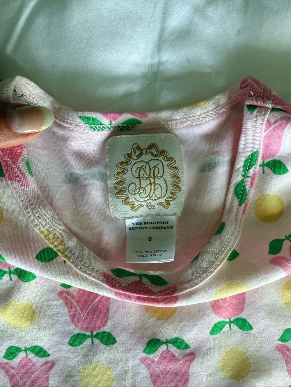 The Beaufort Bonnet Company Pink Floral Short-Sleeve Nightgown